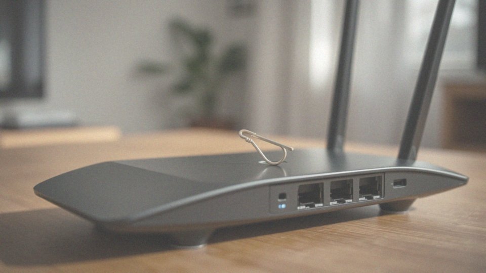 Jak użyć otworu do resetowania, aby zresetować router?