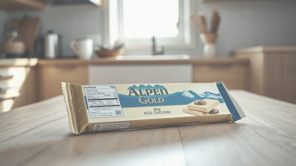 Jakie są wartości odżywcze czekolady mlecznej Alpen Gold 80 g?