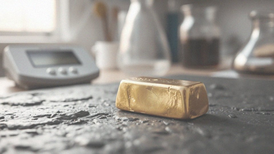 Jaką gęstość ma czyste złoto?